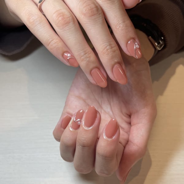 🦩大人ピンクネイル🦩