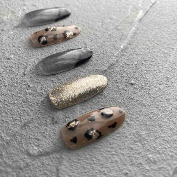 【店舗限定】レオパードネイル