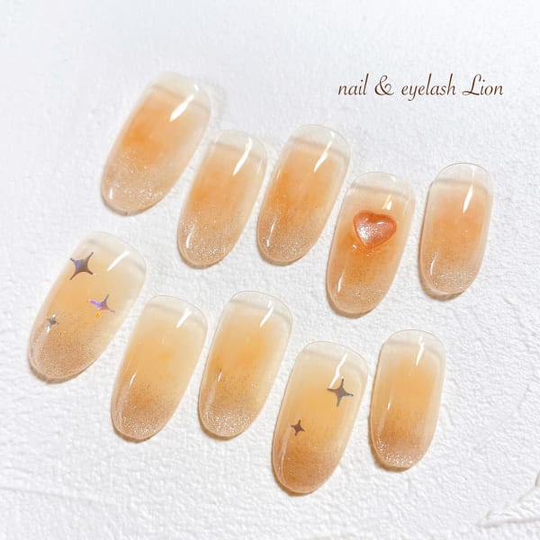 ふんわりチーク+マグネットグラデ