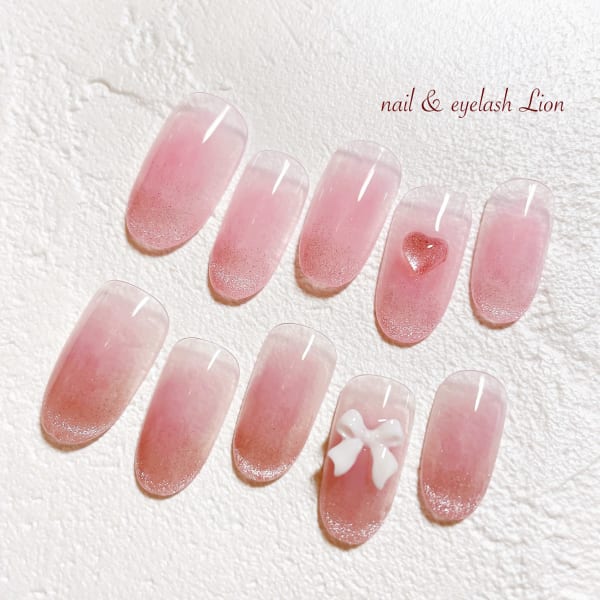 ふんわりチーク+マグネットグラデ