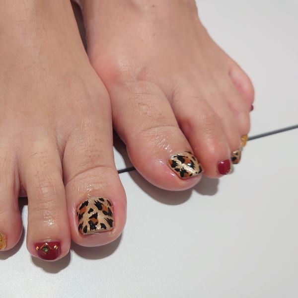 〈ジェル〉豹柄