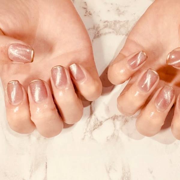 ピンクのマグ　フレンチ　スクエア