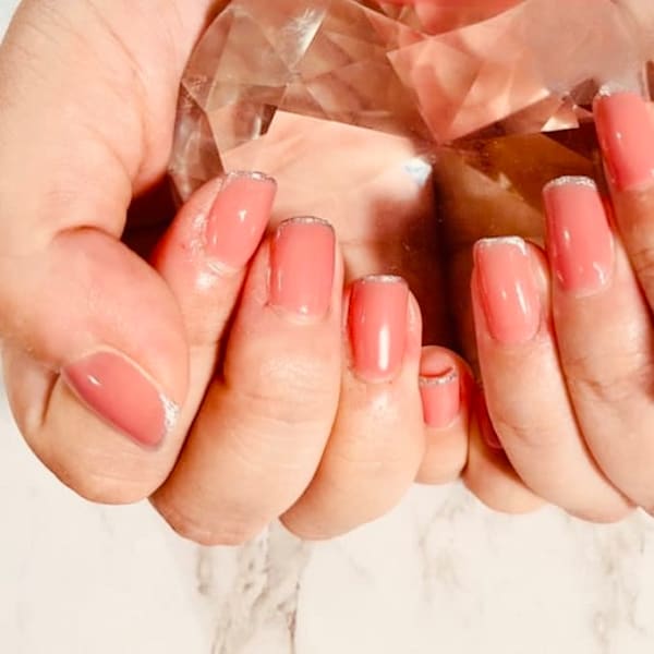 ピンクネイルとフレンチ