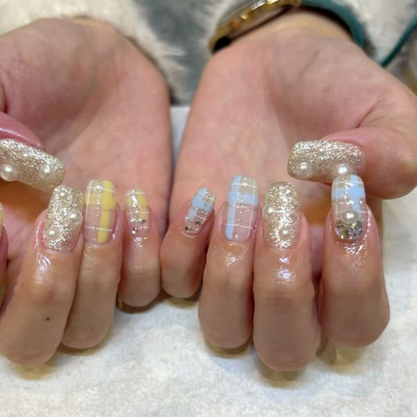 チェックネイル