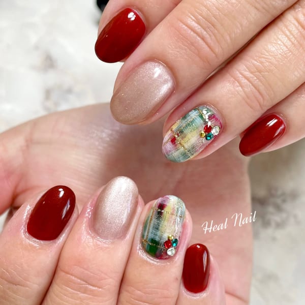 クリスマスネイル