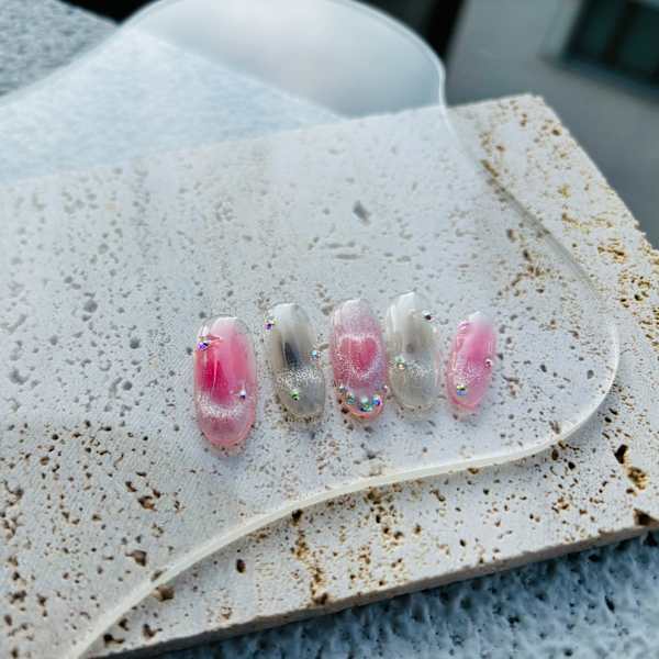 ハートマグネット×フレンチマグネット×チーク