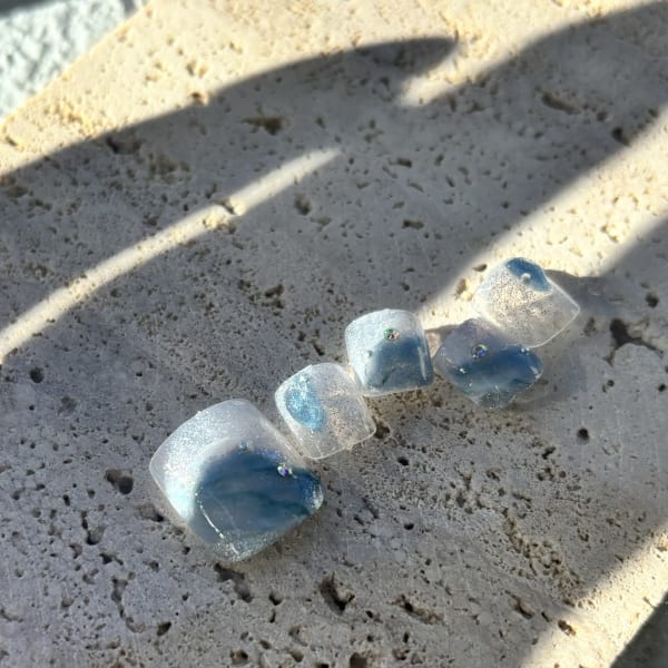 大理石調のふんわりマーブル！