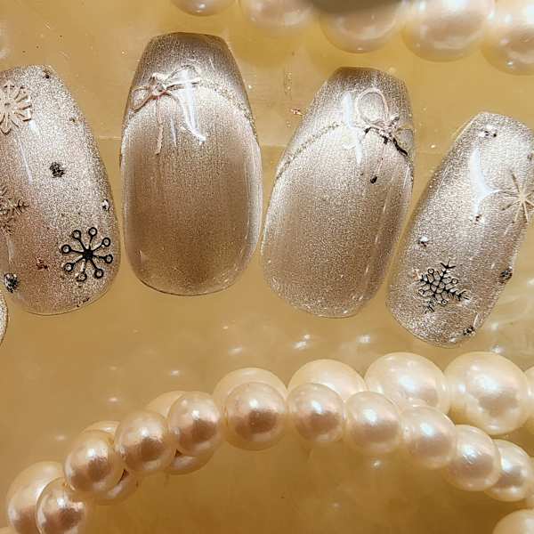 マグネットフレンチ|Kurara ジェルネイルスクール＆サロン