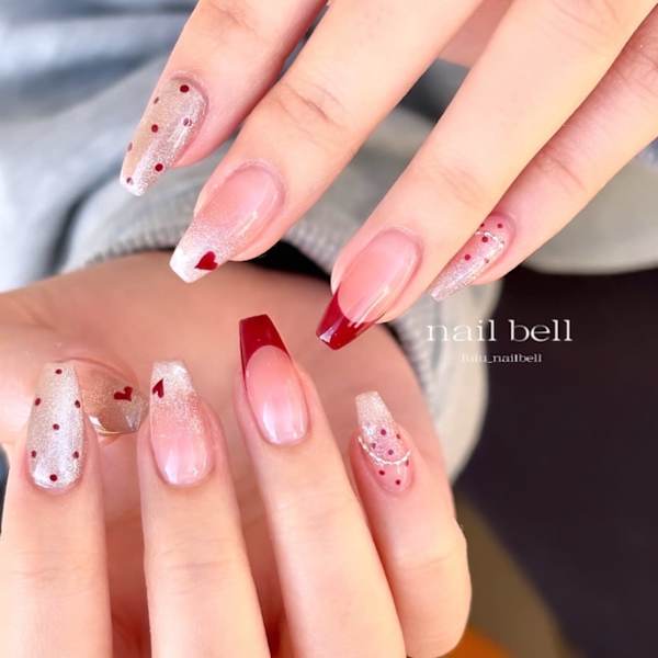 大人可愛いガーリーネイル♫