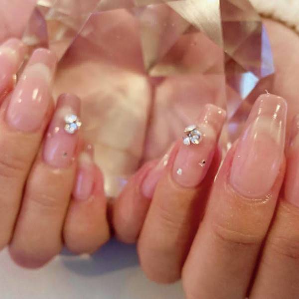 モーヴピンクフレンチ|Cherie Nail