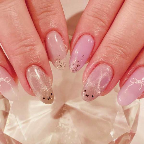 マグネットミッフィーネイル|Cherie Nail