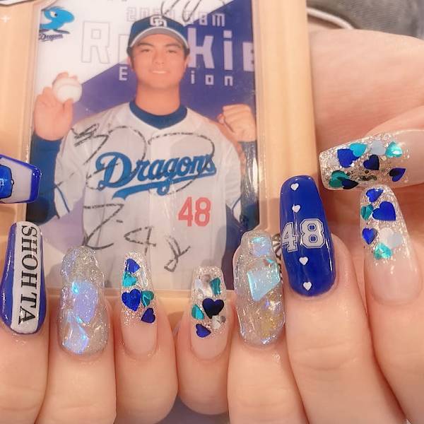 中日ドラゴンズネイル|Cherie Nail