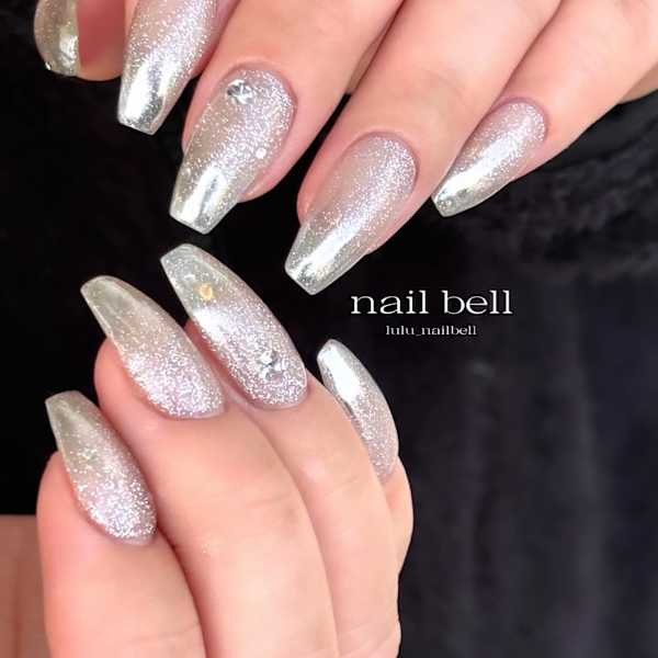 マグネット×ミラーネイル♫