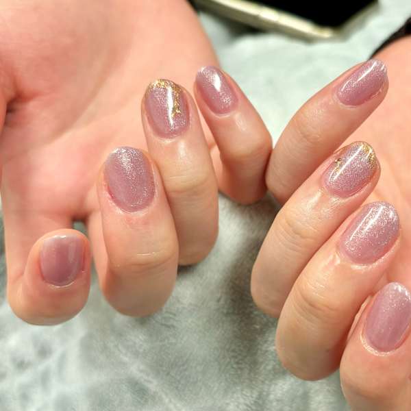 オフィス向け、ワンポイントネイル