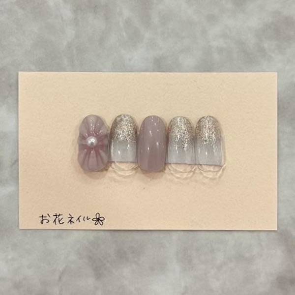 店舗限定☆お花ネイル