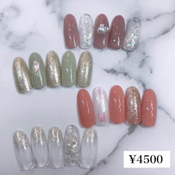 新規様【オフ込】★定額デザインアート(固定)¥4500|アイラッシュ&ネイルサロン Airis