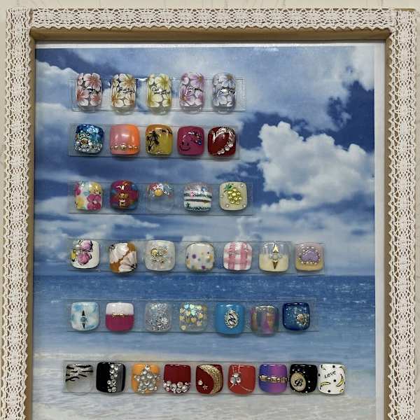 【オフ込み】 《フット》親指アート2本　￥5800