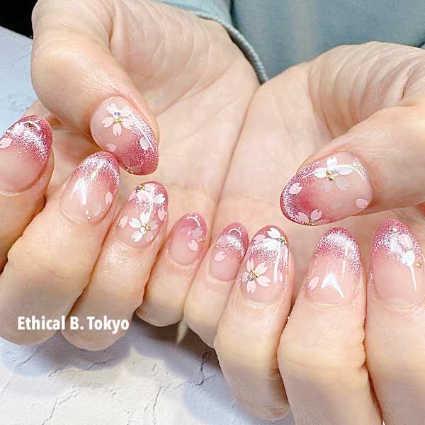 さくらネイル マグネットグラデーション|Ethical B. Tokyo