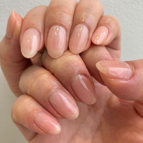 〈ジェル〉自爪風ナチュラルネイル