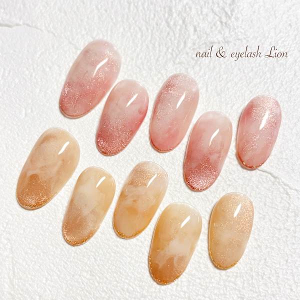 微粒子マグネット輝くニュアンスネイル|nail ＆ eyelash Lion 池袋