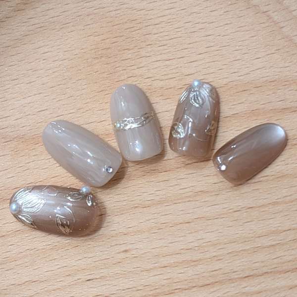 ミラーフラワーネイル