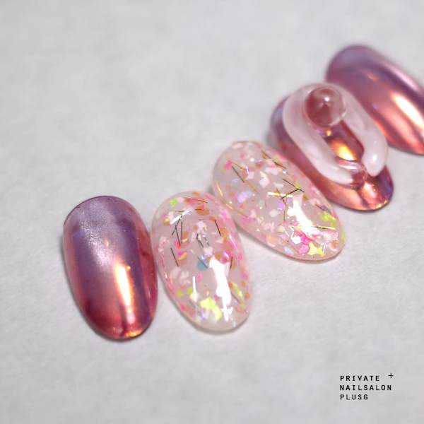 【ご新規様20%offx3回】フレーク:pink|plusG