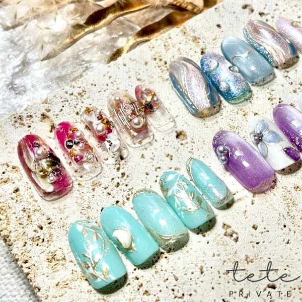 梅雨ネイルで華やかに!