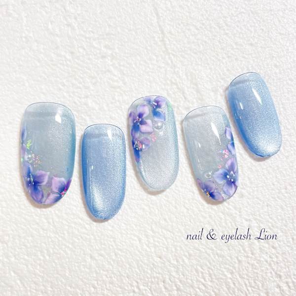 紫陽花ネイル|nail ＆ eyelash Lion 池袋