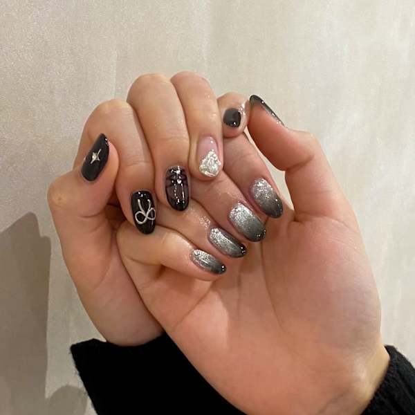 ブラックリボンネイル