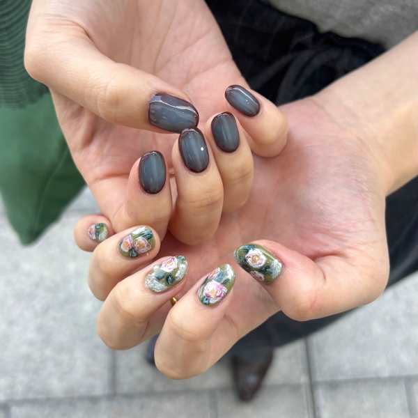 〈ジェル〉アシンメトリーデザイン