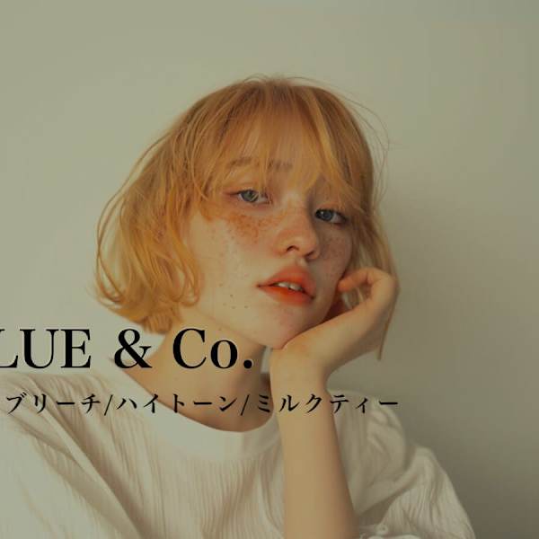 BLUE&Co. 八尾美容室/ブリーチ/カラー/ハイトーン【ブルー】