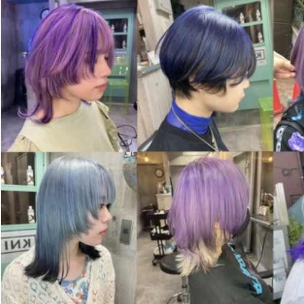 Re.(by INK.) 渋谷 ハイトーン/ウルフカット/デザインカラー/髪質改善