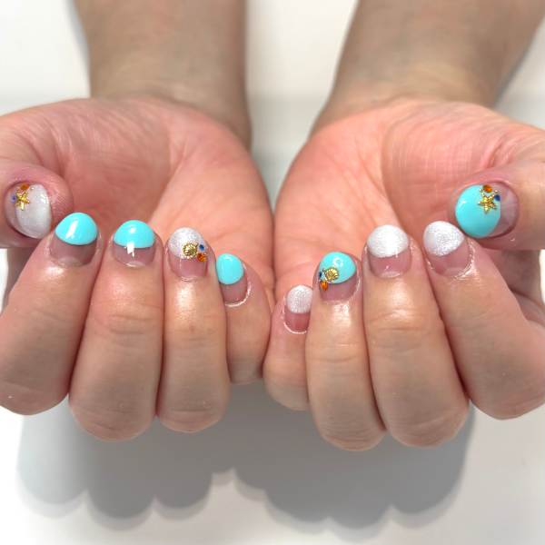 〈ジェル〉サマーデザイン|MENARD CHAMPS BILEC Nail Salon