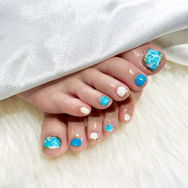 夏ニュアンスネイル