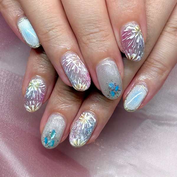 花火ネイル|Nail&Eyelash Salon SHeLL WELINA