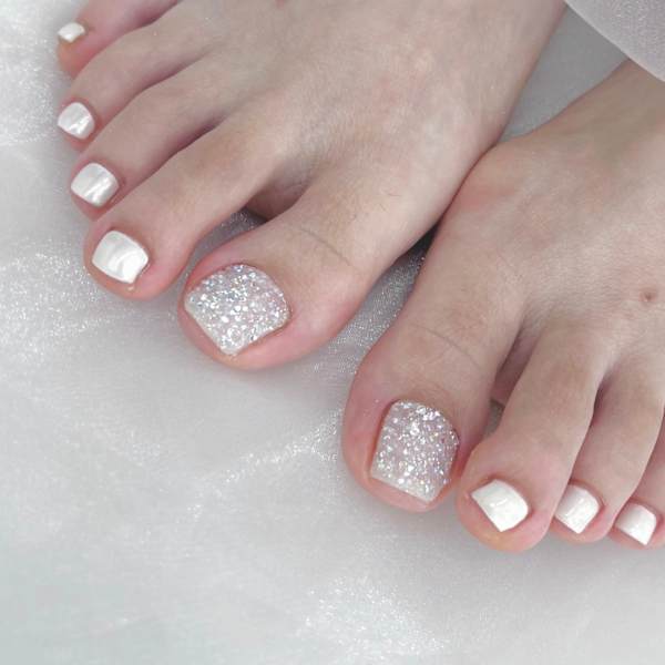 【フットネイル】ピクシーネイル♪