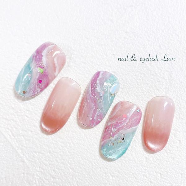 マグネット天然石ネイル|nail ＆ eyelash Lion 池袋