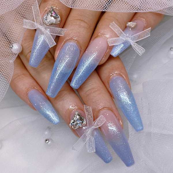 布リボンネイル