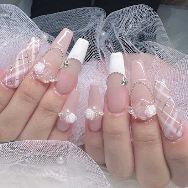 ピンクチェックスカルプ