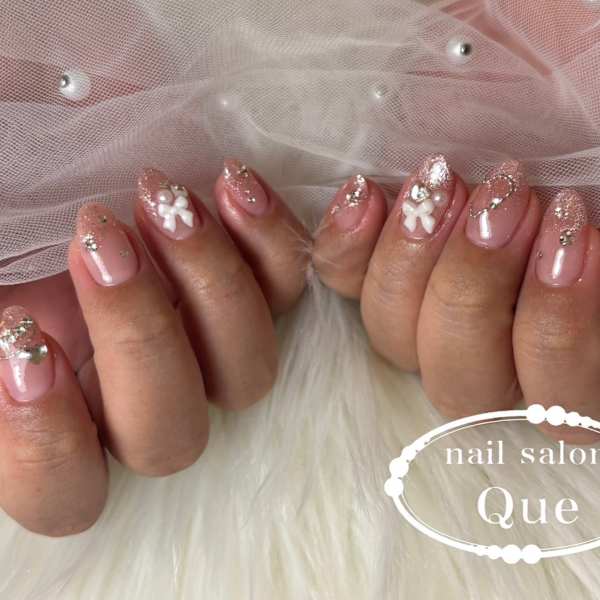 ちゅるんガーリーネイル