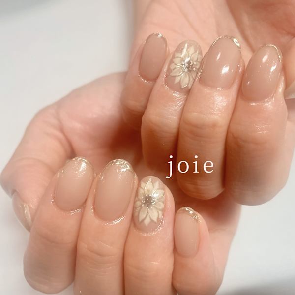ひまわりネイル|nail atelier joie【ジョワ】御徒町 （パラジェル・フィルイン・付替オフ無料）