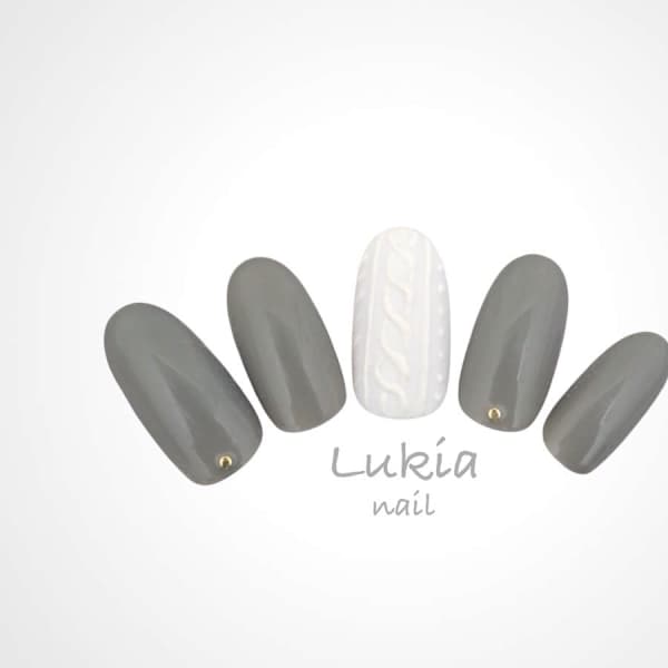 冬おすすめ☆ニットネイル