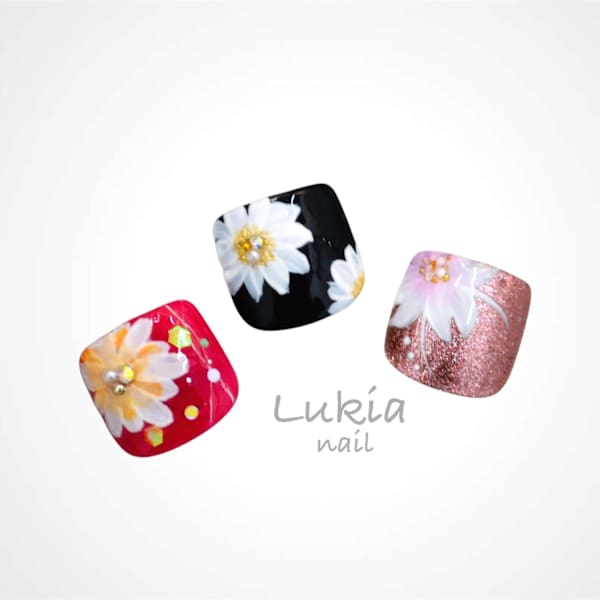 フラワーdesign☆フットサンプル