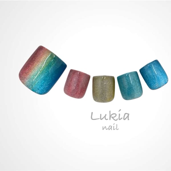 グラデーションマグネットネイル