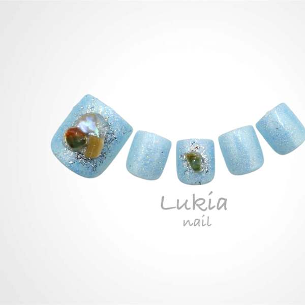 アイスブルー◇シュガーネイル