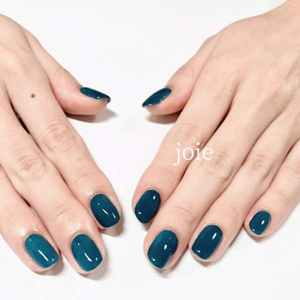 ネイビーカラーネイル|nail atelier joie【ジョワ】御徒町 （パラジェル・フィルイン・付替オフ無料）