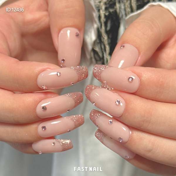 モテかわっ💗ピンクラメ×フレンチ【¥5,720/オフ無料】