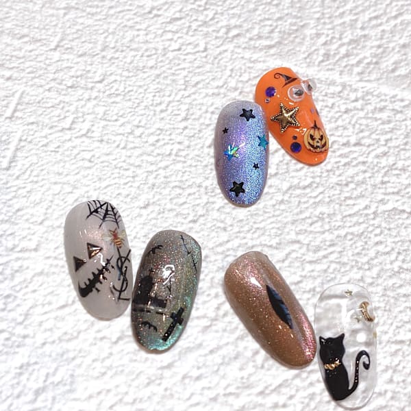 ハロウィン ワンポイントアート