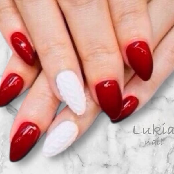 可愛いニットネイル