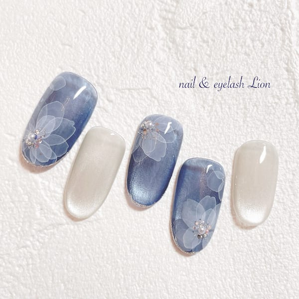 たらし込みフラワー